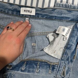 Pistola Light Blue Women's Jeans Straight/Wide Leg